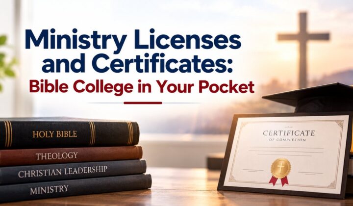 Ministry Licenses and Certificates: Bible College in Your Pocket